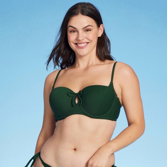 Shade & Shore Other - ☀️💚Women's Green Underwire Bikini Top